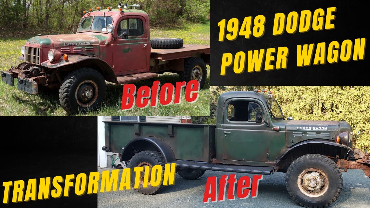 Dodge Power Wagon transformation. Giving an old truck a new look.