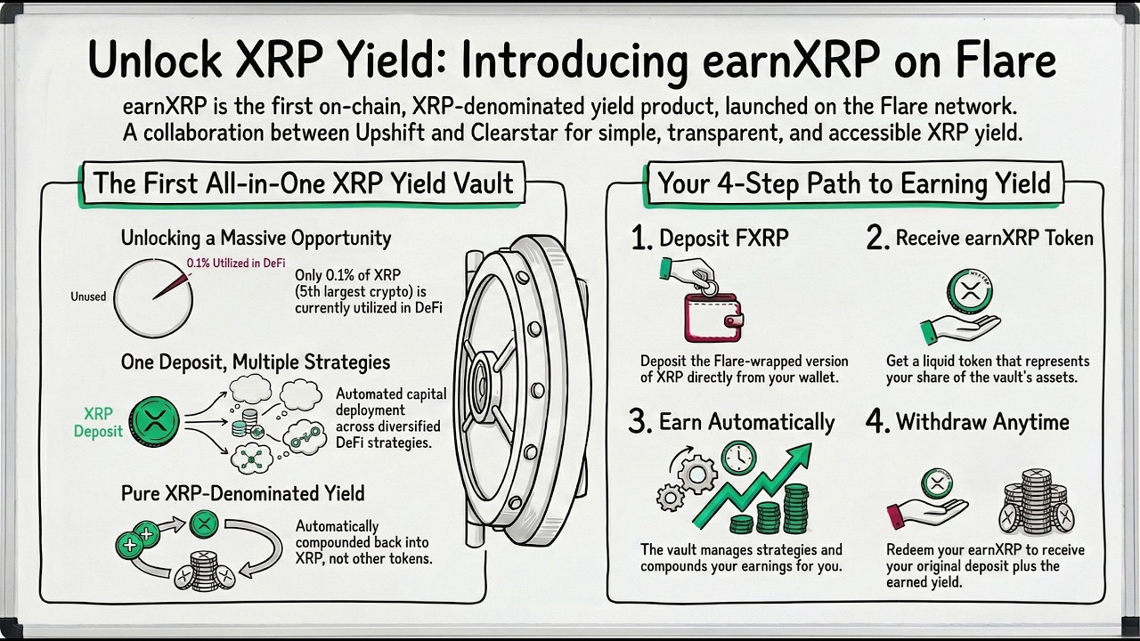 Unlock XRP Yield: New earnXRP Vault on Flare &ndash; Simple 4-Step Passive Income for XRP Holders