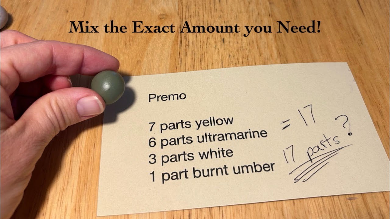 How to Mix an Exact Amount of Polymer Clay Color.
