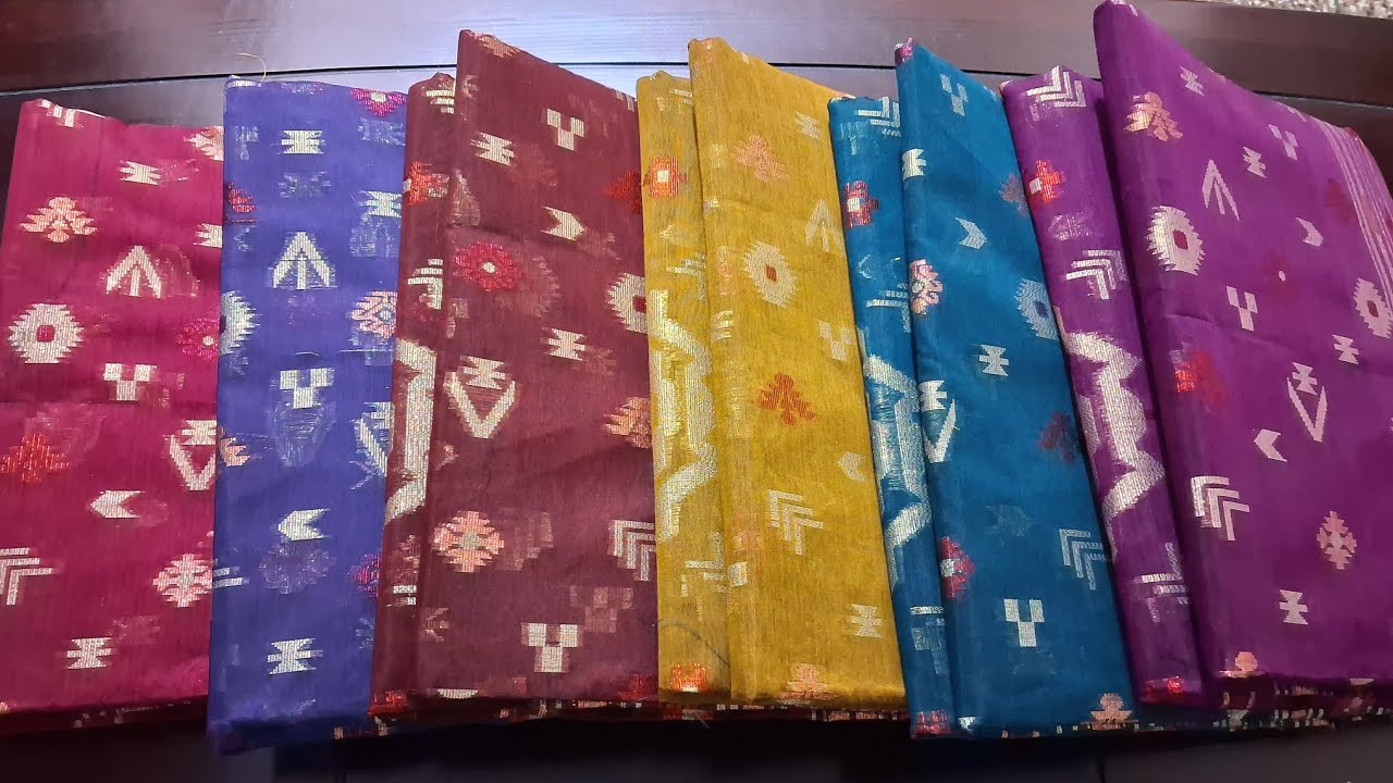 ঈদের সুপার হিট রেশমি সিল্ক জামদানী শাড়ি / imo WhatsApp 01913181967