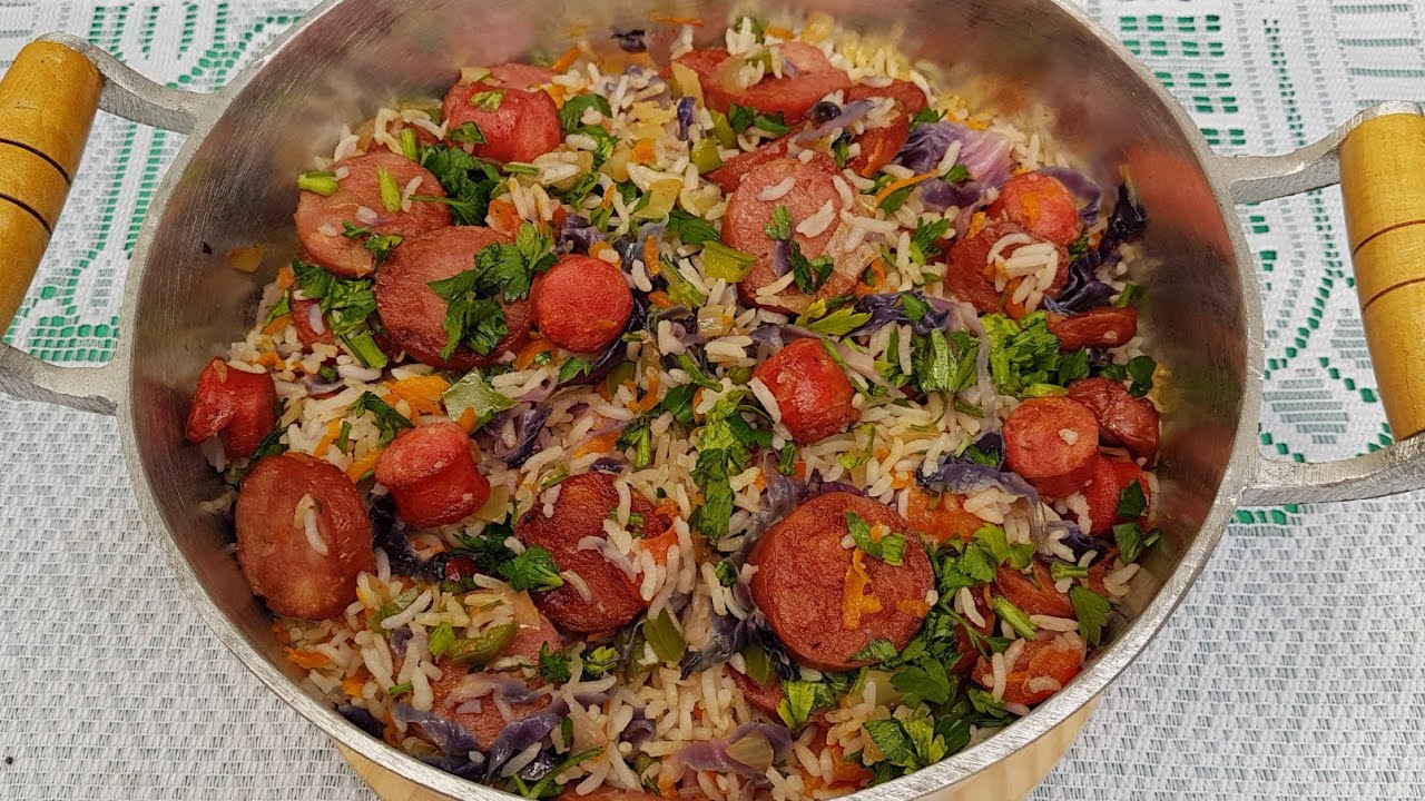 JÁ FEZ ARROZ DESSE JEITO?! EU AMEI, VOU FAZER MAIS VEZES! | REFEIÇÃO EM UMA SÓ PANELA