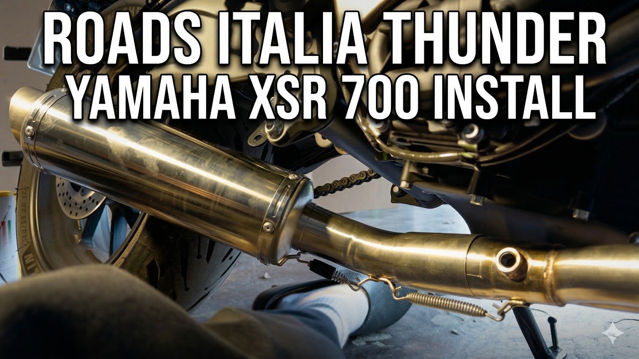 Yamaha XSR 700: Roads Italia Thunder Exhaust Install