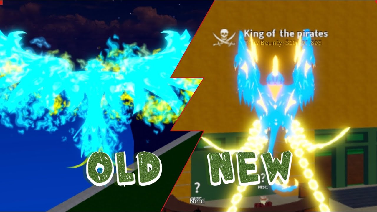 Old phoenix vs new phoenix | roblox blox fruits update 17.3