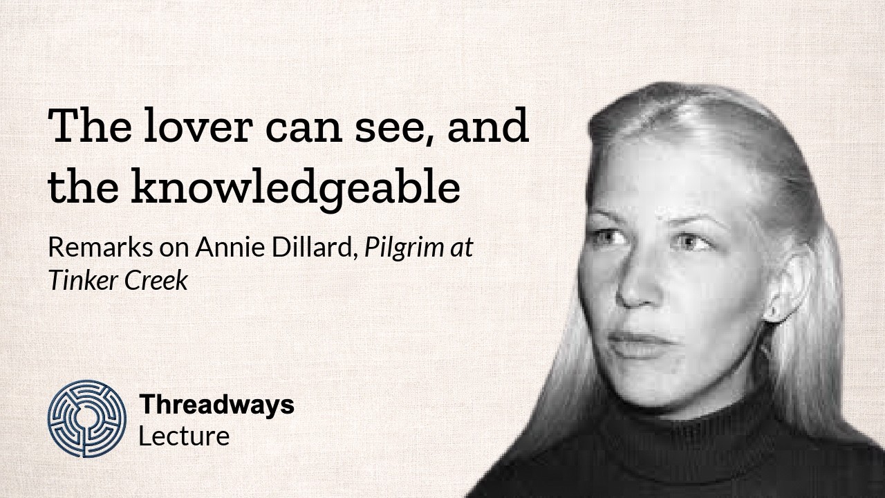 Remarks on Dillard, Pilgrim at Tinker Creek