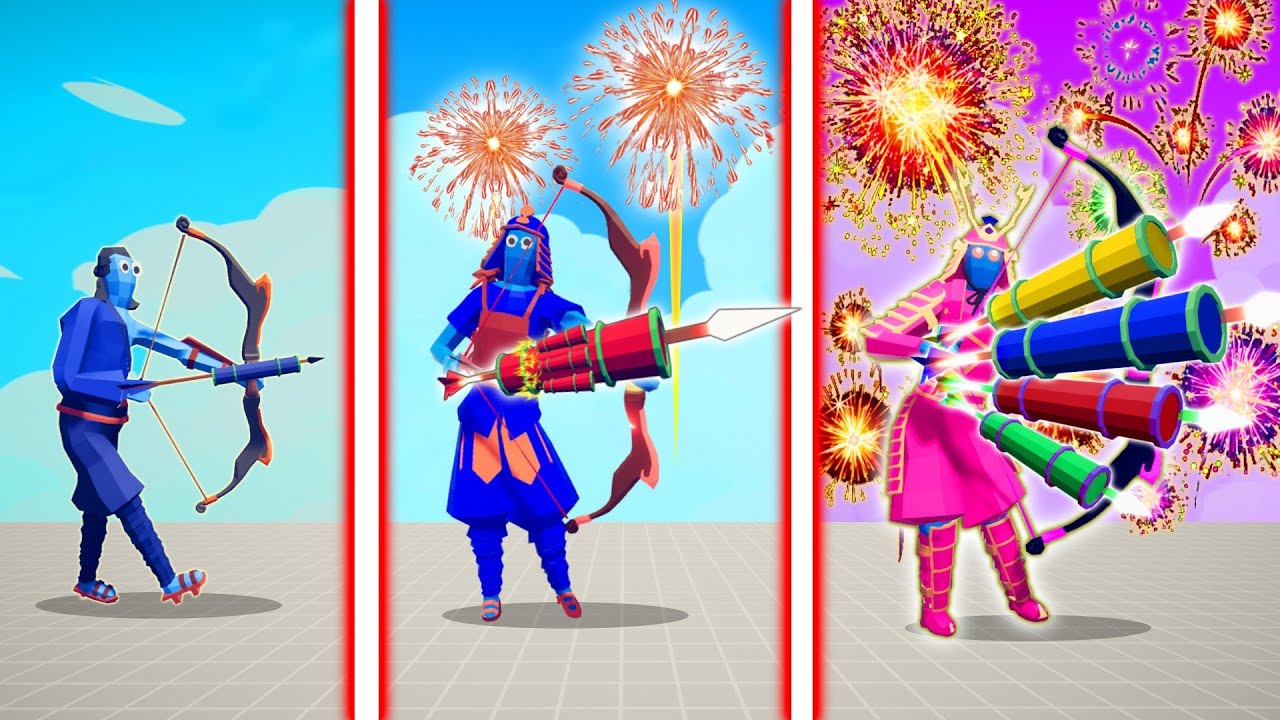 EVOLUTION OF NEW FIREWORK ARCHER  | TABS - Totally Accurate Battle Simulator