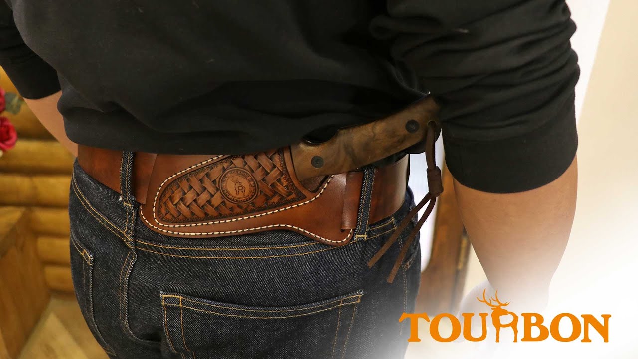 Best Leather Knife Sheath For Outdoor & EDC/ Durable Belt Holder