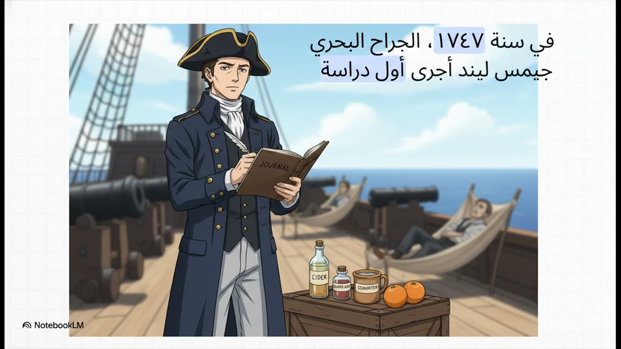 فيتامين سي  حل لغز الإسقربوط - ملحمة تاريخية