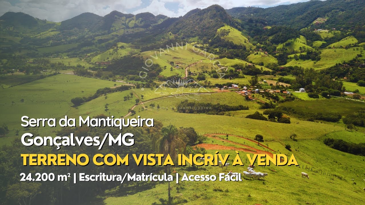 Lindo terreno com vista deslumbrante &agrave; venda em Gon&ccedil;alves Sul de Minas