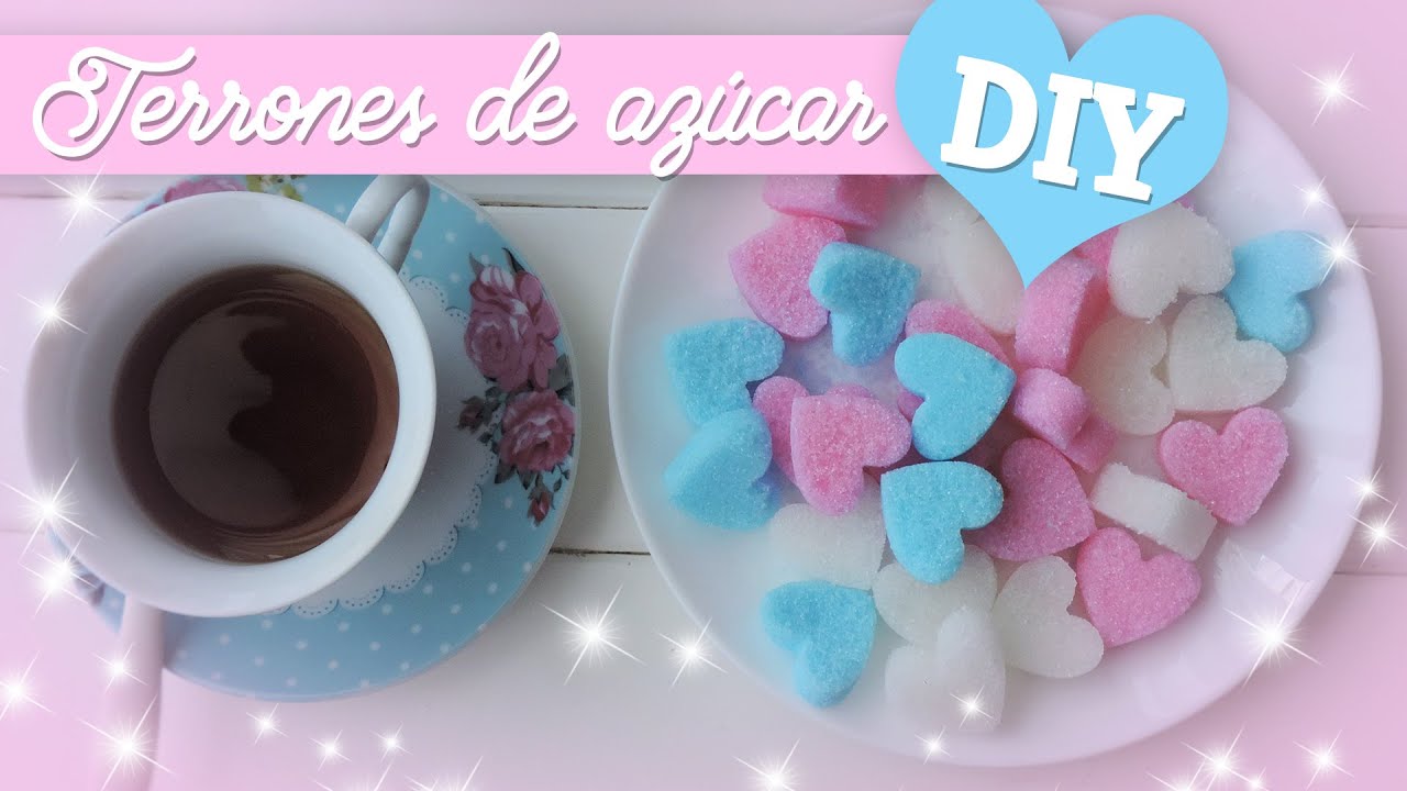 Como hacer terrones de azúcar (microondas)/ DIY sugar cubes