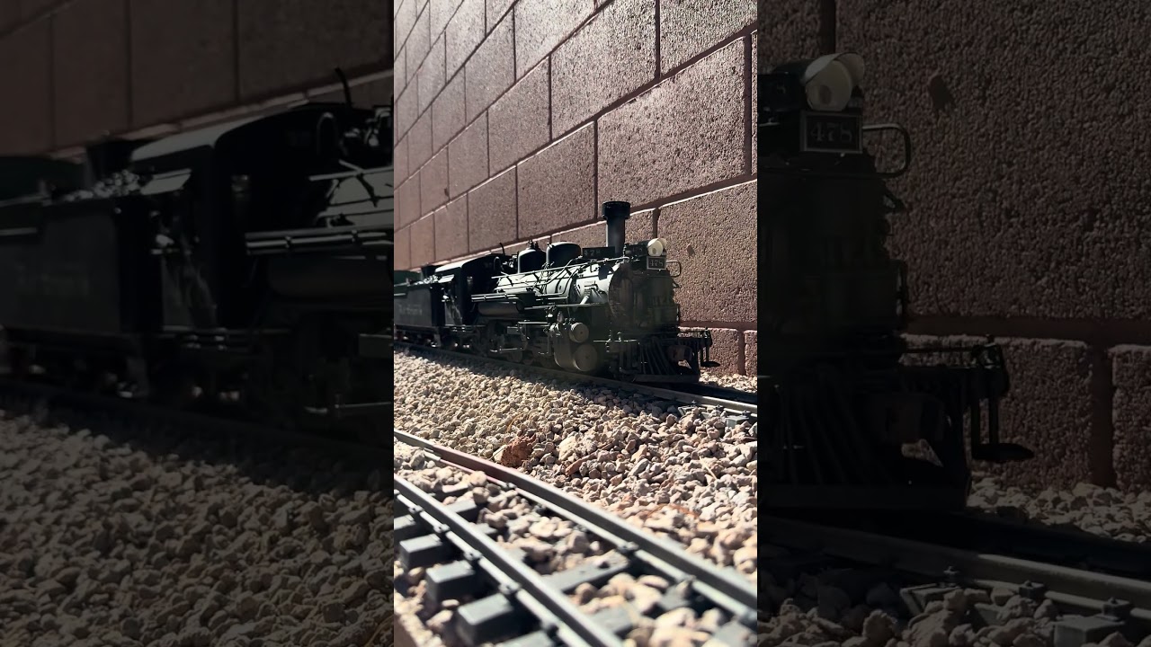 Accucraft k-28 #478 charging up the grade on the newly completed high line. ##fn3 #accucraft