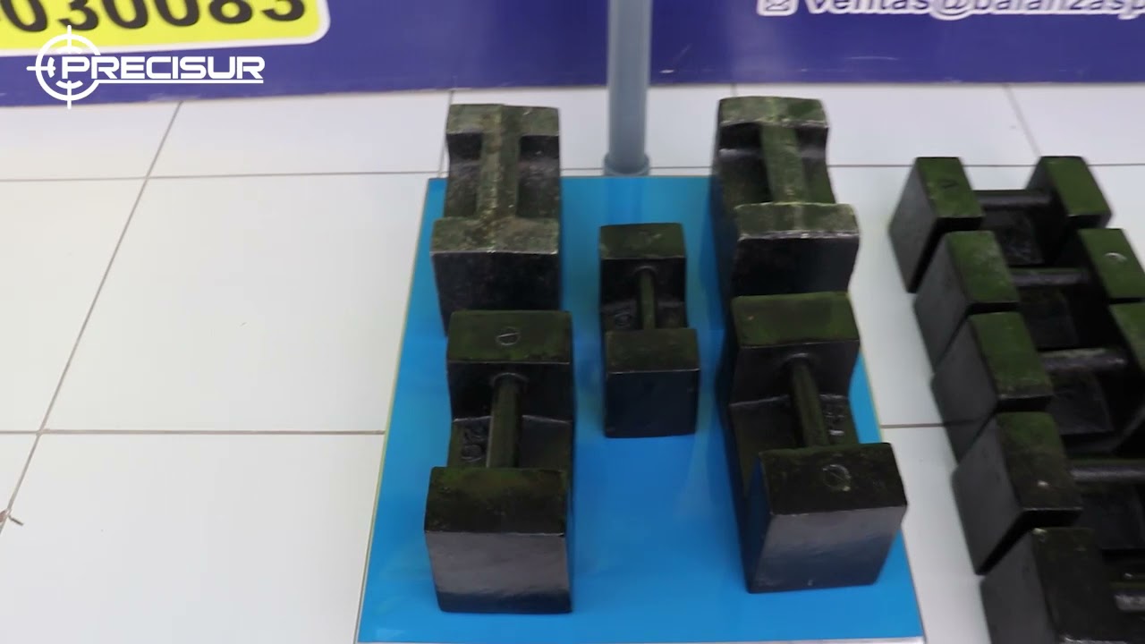 Ajuste y Calibración de balanza SORES de plataforma 300 Kilos