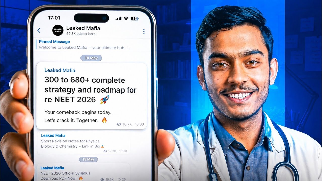 RE-NEET 2026 300 to 680+ Score Strategy 🔥 Complete Roadmap