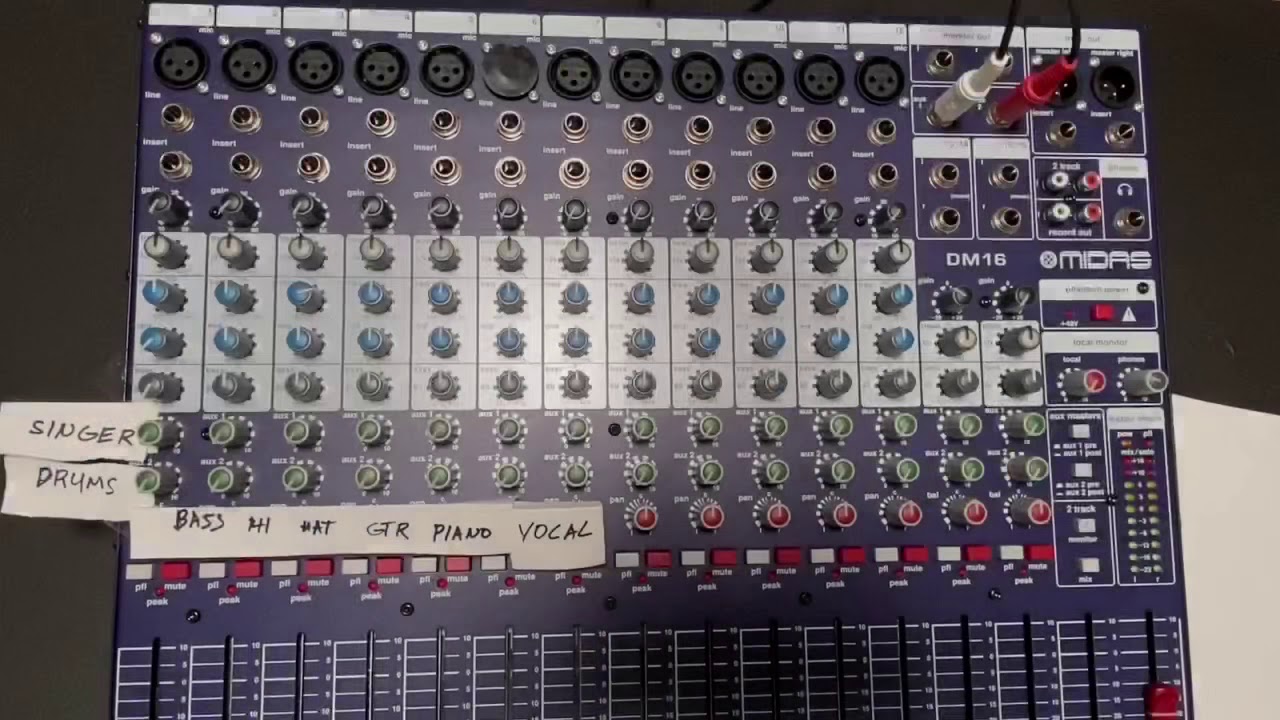 AUX 1-2 || AUX send as Monitor | Set-up Guide