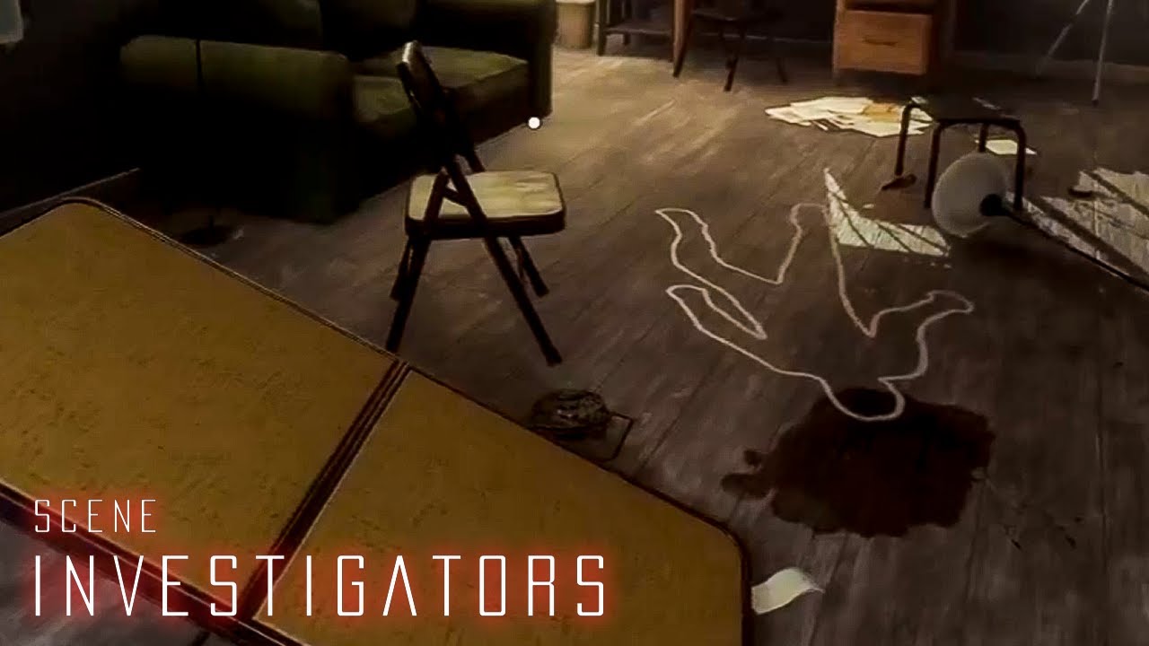 um jogo onde você precisa investigar a cena de um crime