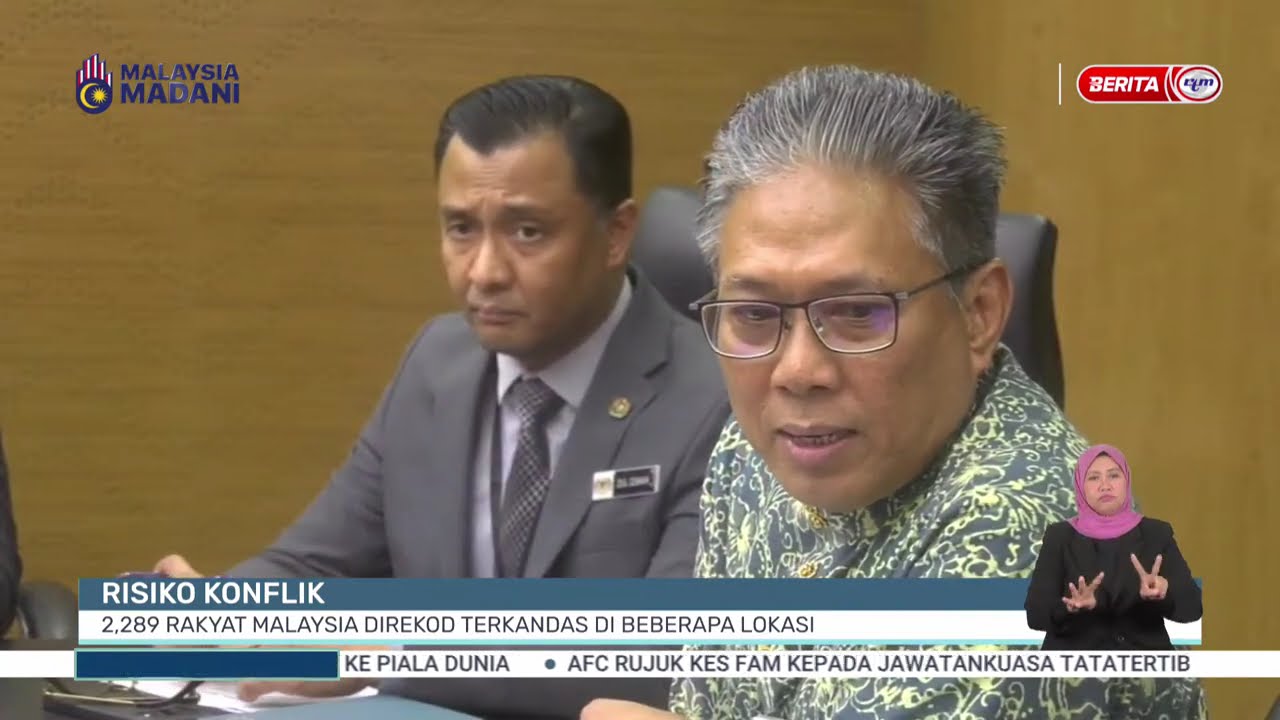 6 MAC 2026 - B.PERDANA - RISIKO KONFLIK: 2,289 RAKYAT MALAYSIA DIREKOD TERKANDAS DI BEBERAPA LOKASI
