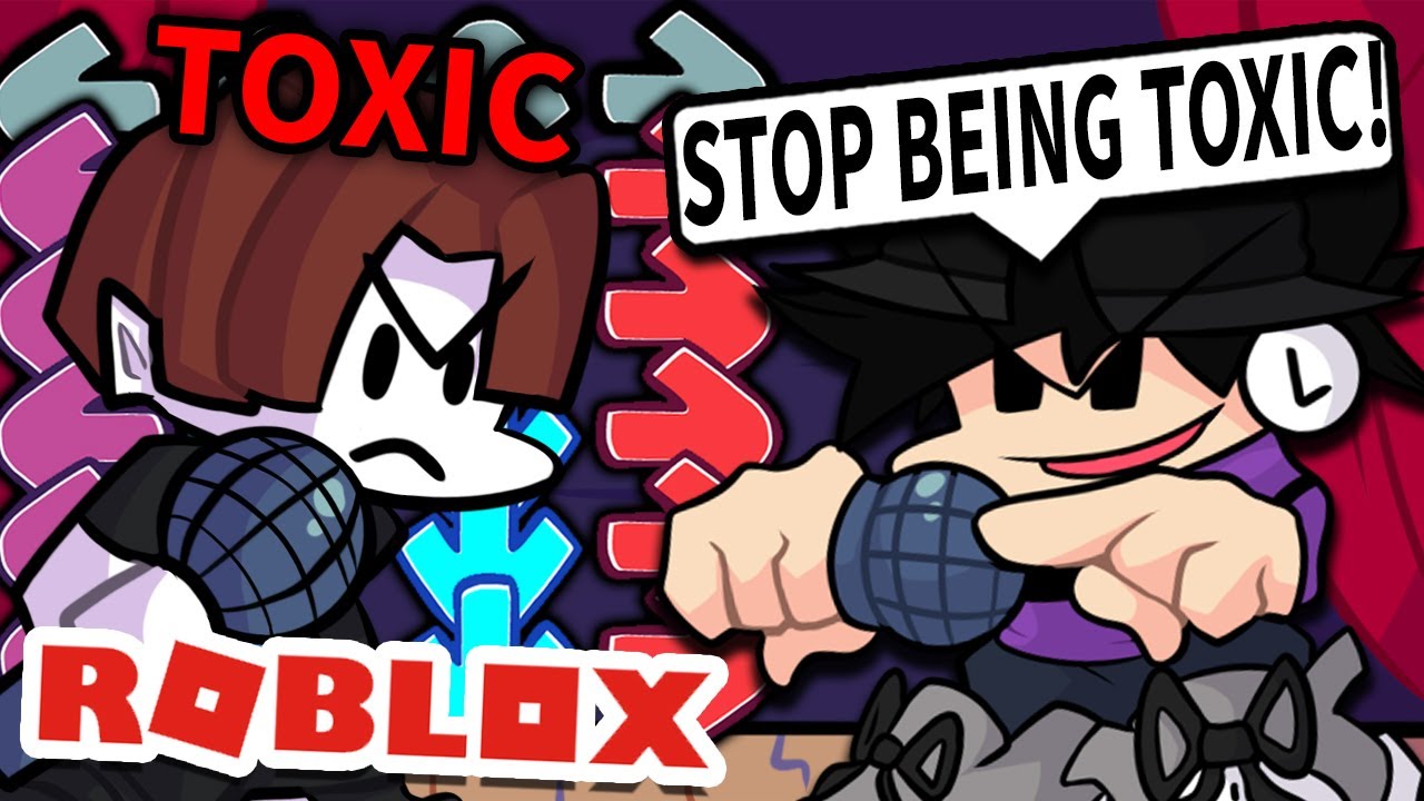 Я уничтожил токсичного игрока в Roblox Friday Night Funkin
