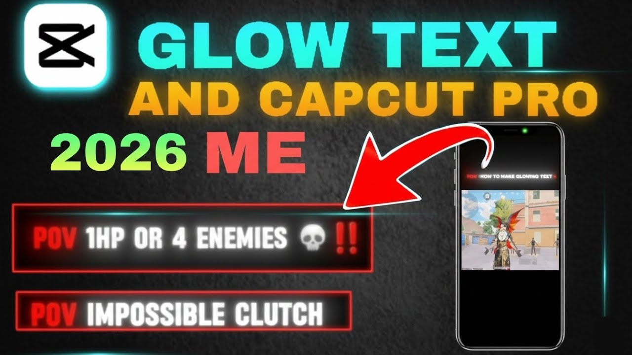How To Make GLOW TEXT in CapCut Pro 2026! 🔥 