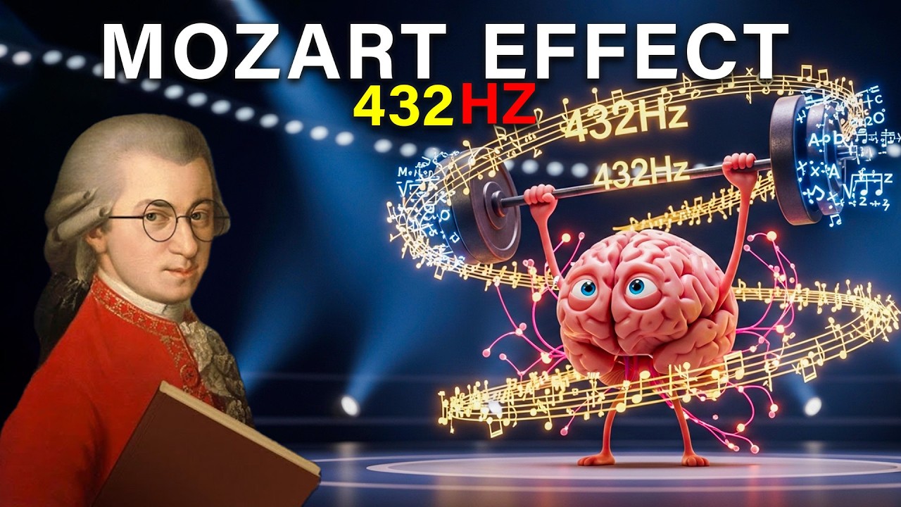 Эффект Моцарта на частоте 432 Гц для улучшения работы мозга | Классическая музыка для учебы и концен