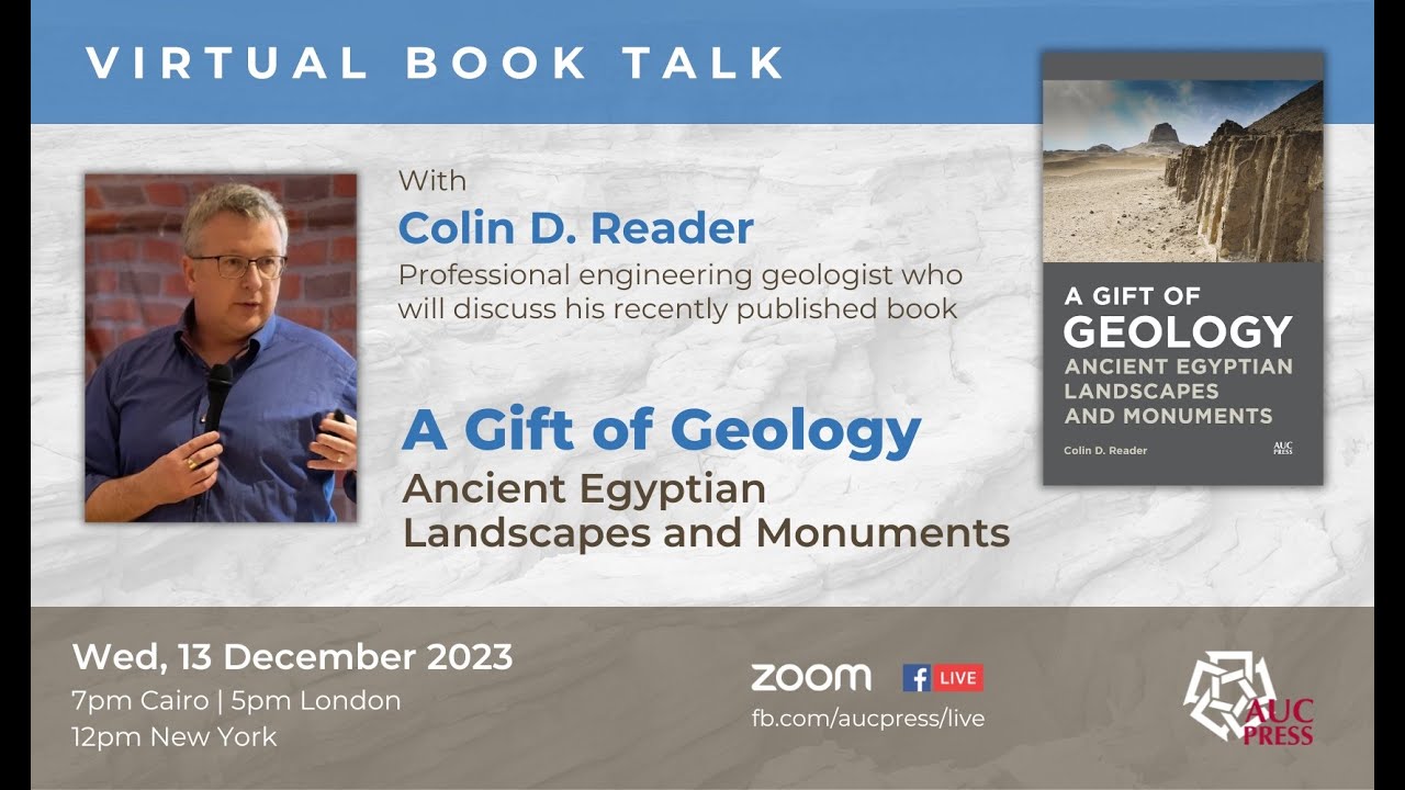 Gift of Geology – Virtual Book Talk with Colin Reader