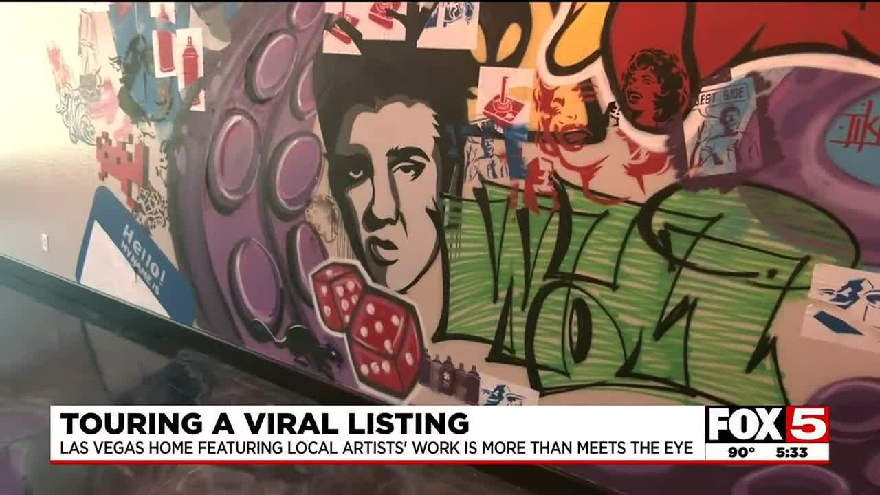 Las Vegas home featuring animation, street art on market for nearly $1M