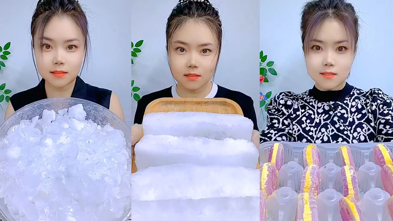 Homemade Traditional Chinese Ice Eating Show #114
