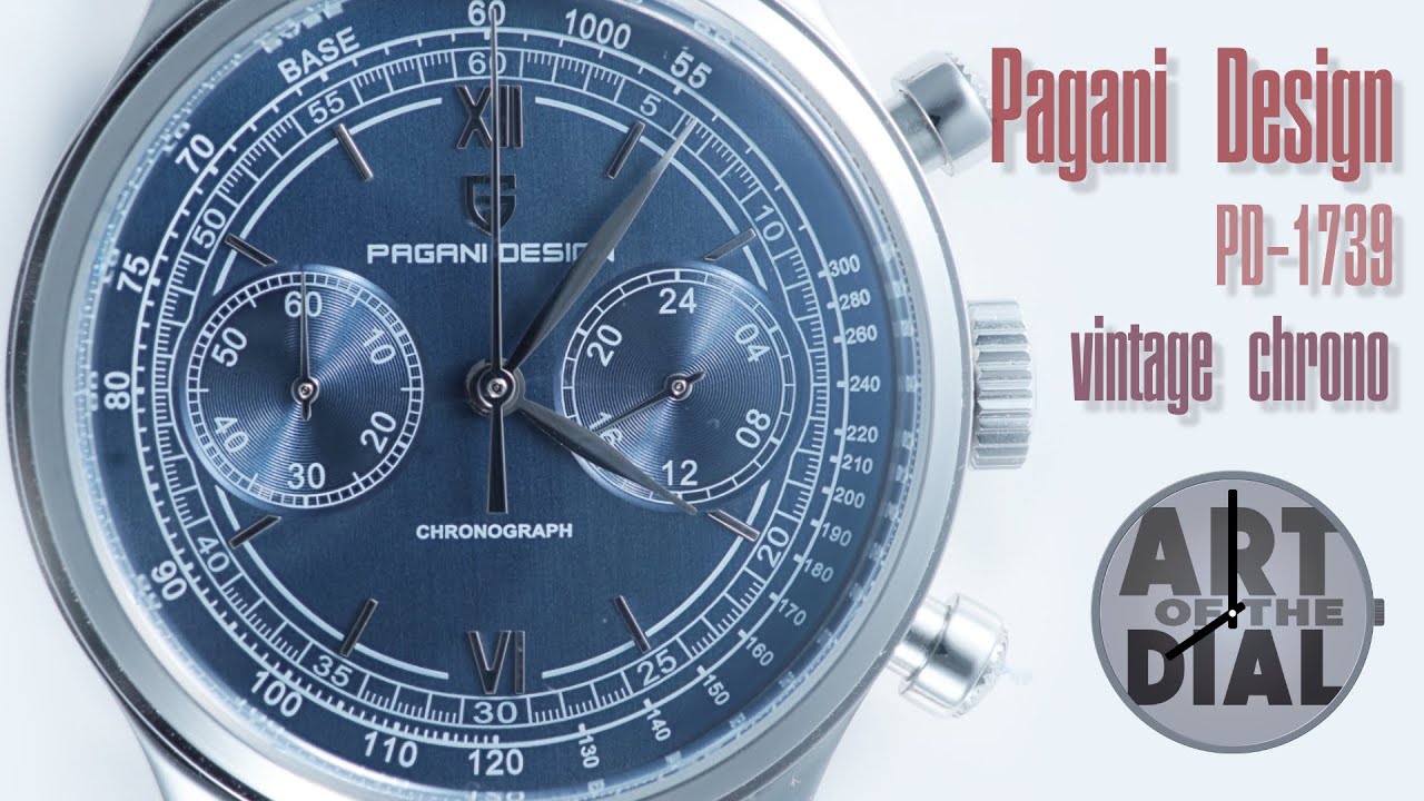 Pagani Design PD-1739 Blue Vintage Chrono Watch Review - Art of the Dial