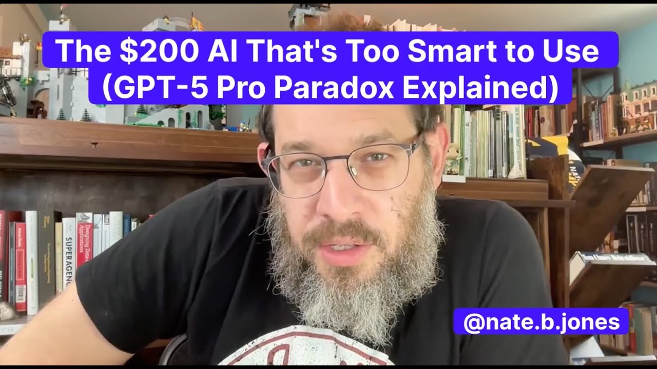 The $200 AI That's Too Smart to Use (GPT-5 Pro Paradox Explained)