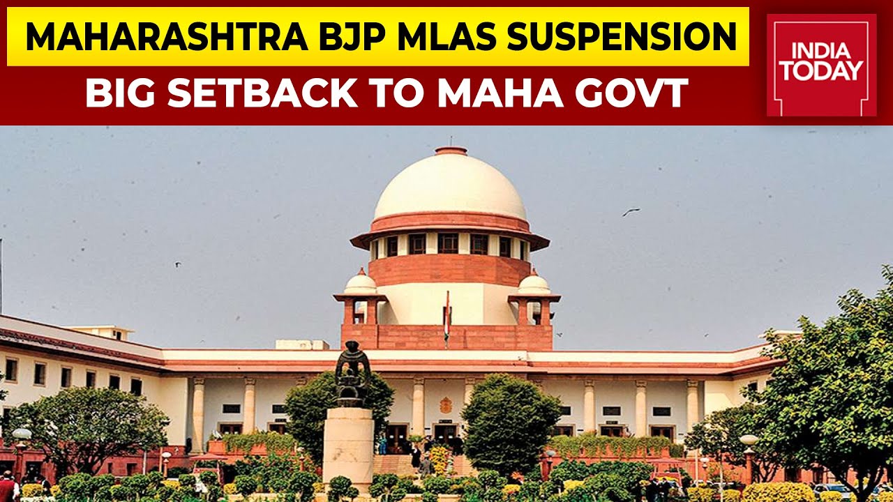 Big SC Relief For 12 Suspended Maharashtra BJP MLAs, Apex Court Sets Aside Their Suspension