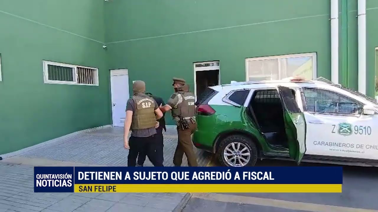 Sujeto atacó y agredió de manera violenta con golpes de puño y pie a fiscal subrogante de San Felipe