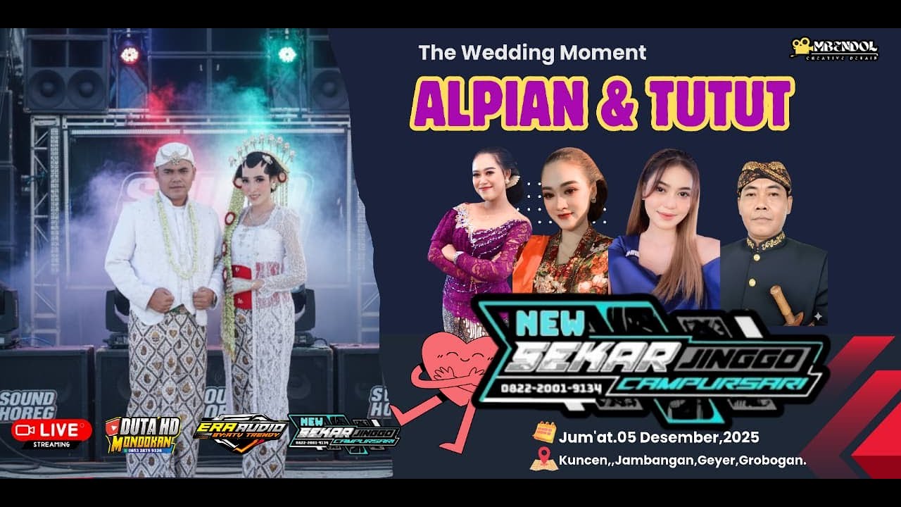 Live Cs. SEKAR JINGGO//ERA PRO AUDIO//DUTA HD MONDOKAN Kuncen Jambangan Geyer Grobogan 05 Des 2025