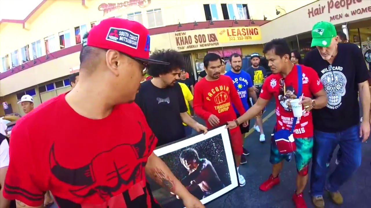 PACQUIAO HONORS THE LOCAL ICE CREAM MAN! BTS: Training camp