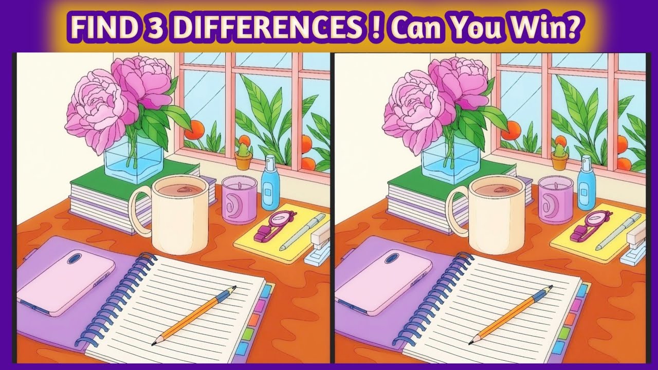 Find the 3 Differences | Only Sharp Eyes Can Win! Look and win 