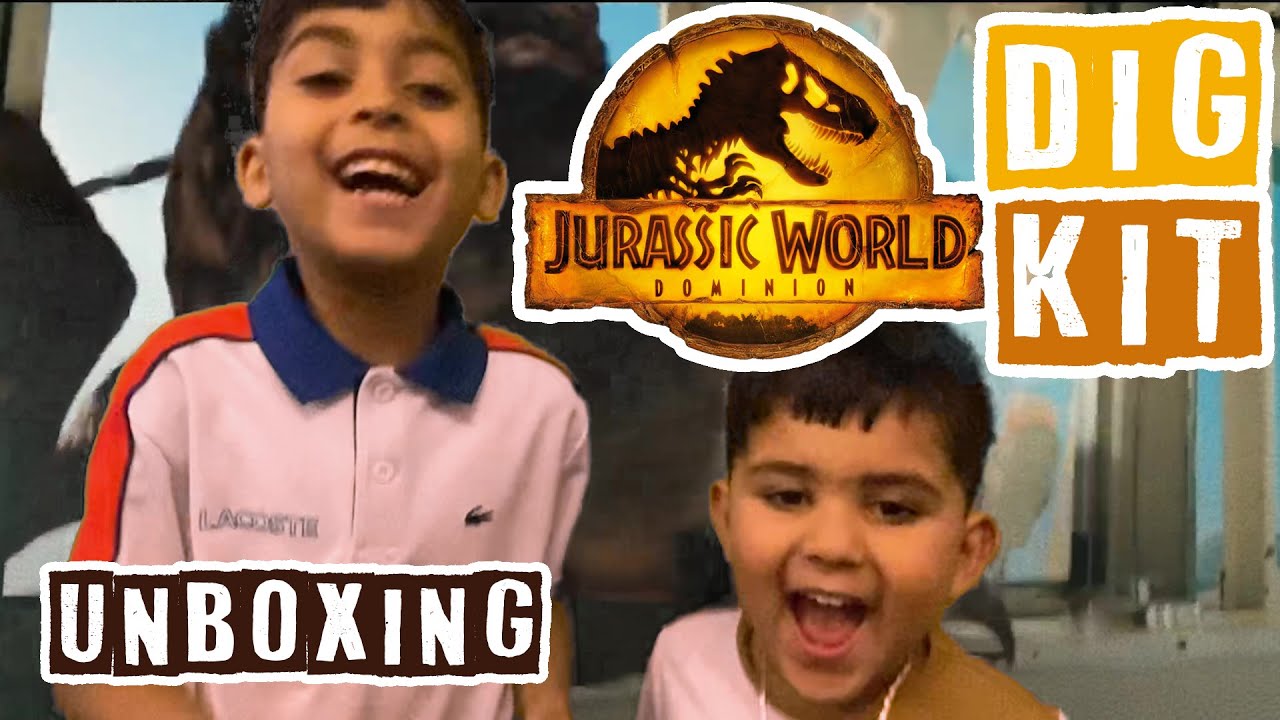 Unboxing Jurassic World - 3 in 1 DIG KIT - Kids Game
