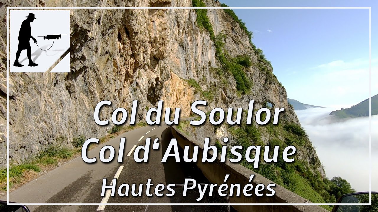 Col du Soulor - Col d'Aubisque, Balcony Road D918, Hautes Pyrénées, France - by motorcycle