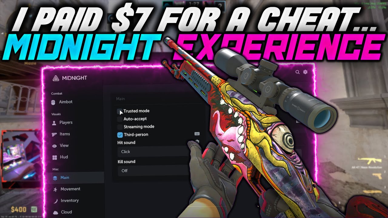 Я заплатил 7 долларов за ЛУЧШИЙ легальный чит... (Midnight CS2 Experience)