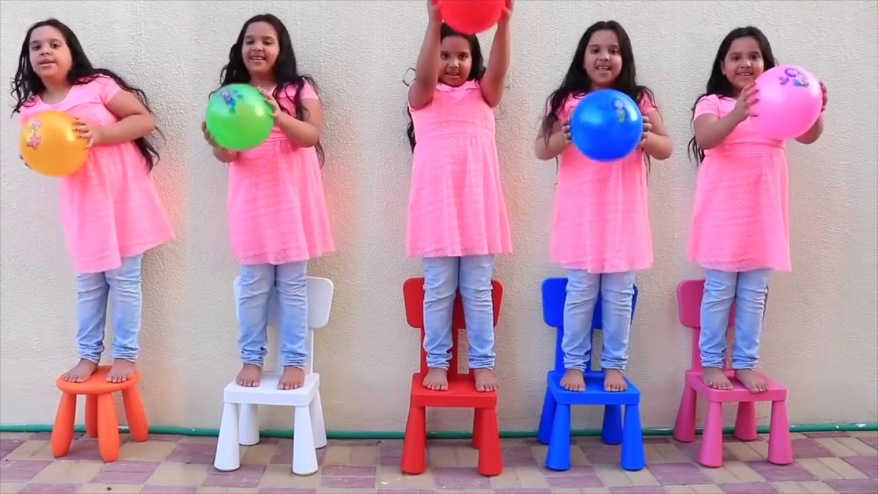 five little baby sitting in chair song