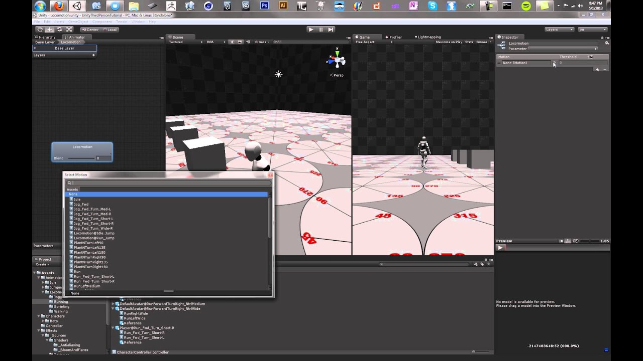 Unity Third Person Control: Mecanim Nodes - Tutorial 5