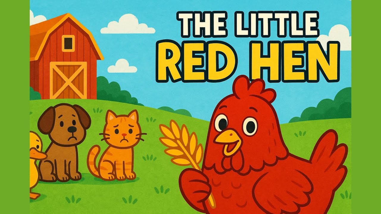 The Little Red Hen 🐔 | Fun Moral Story for Kids | Kids story book