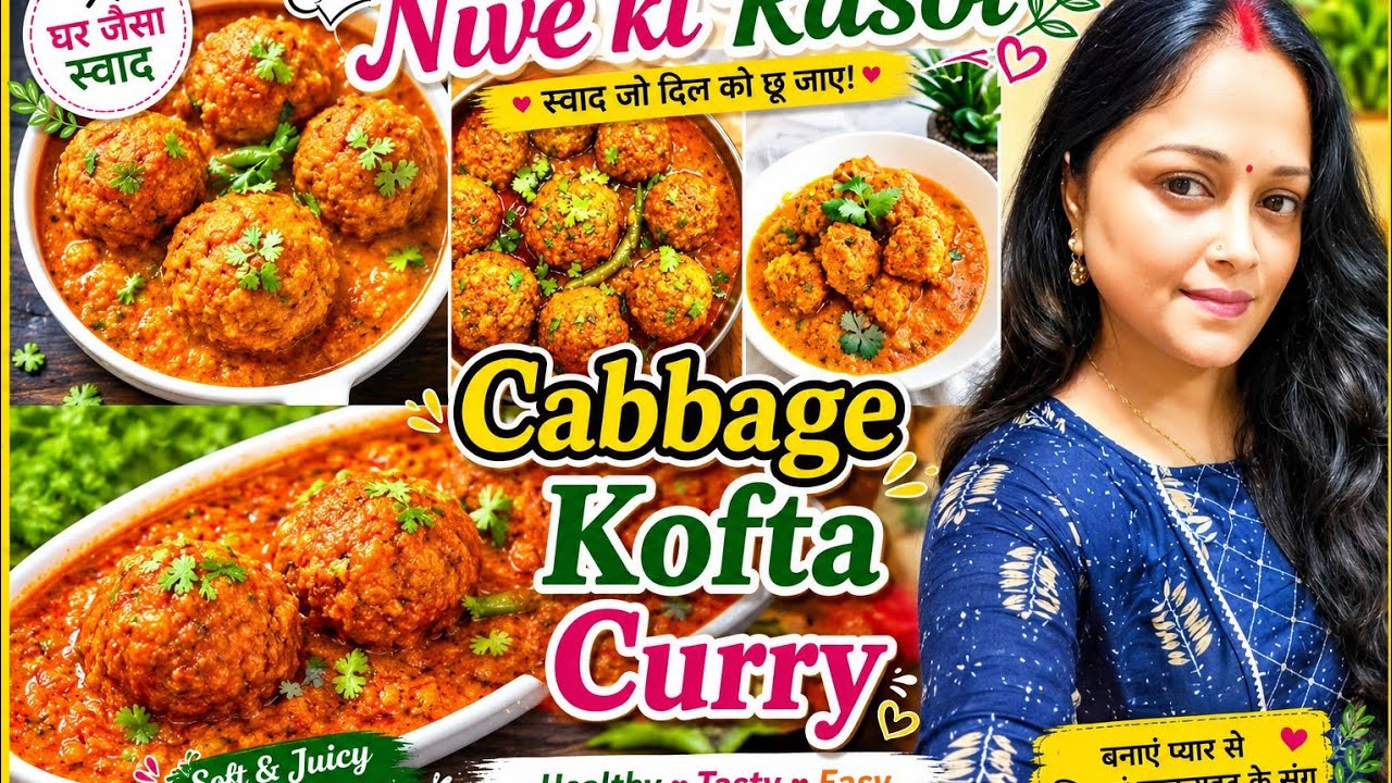 Cabbage ke kofte / पत्ता गोभी के कोफ्ते/ बंदगोभी के कोफ्ते ,#cabbagerecipe​ #nive ki rasoi #cooking 