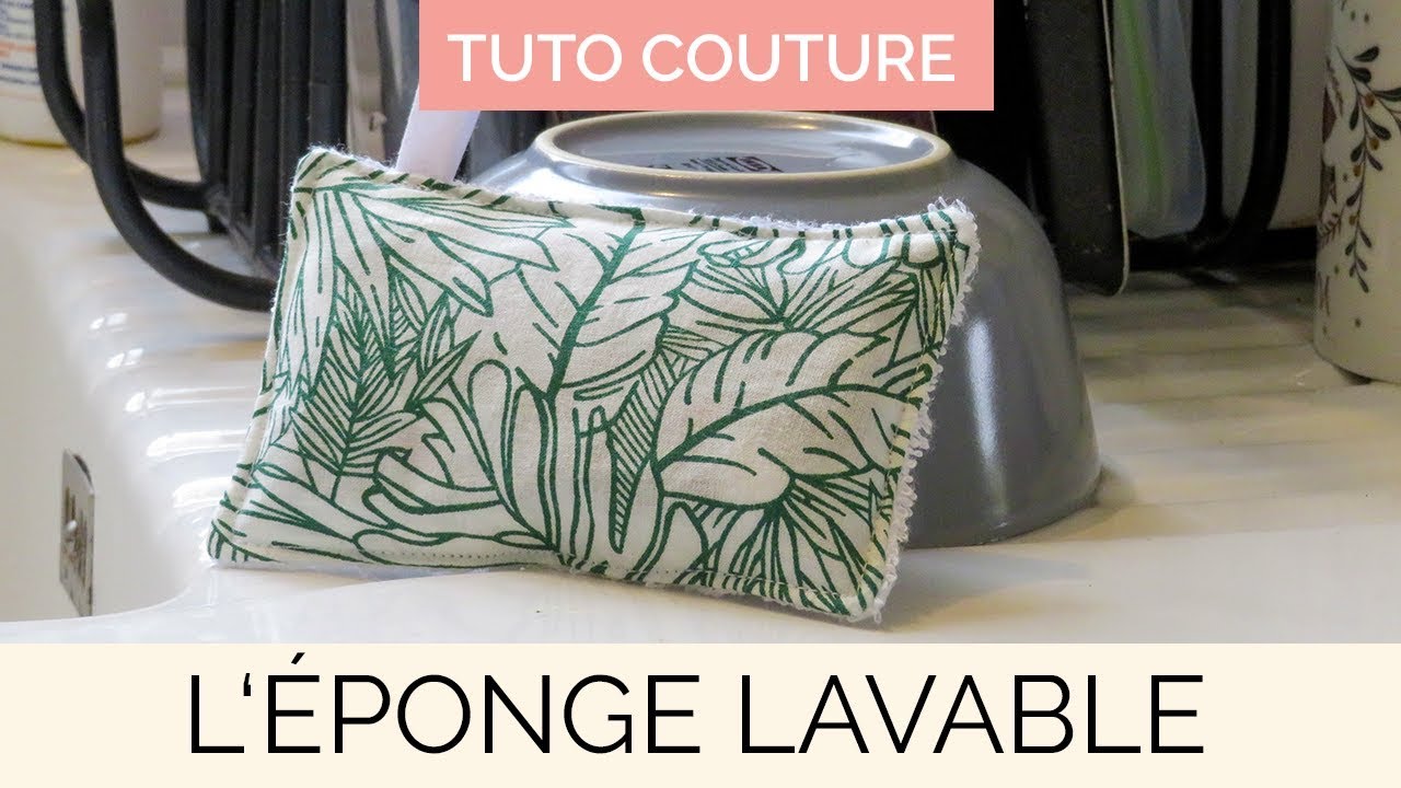 Coudre une éponge lavable - Tuto facile pour débutant