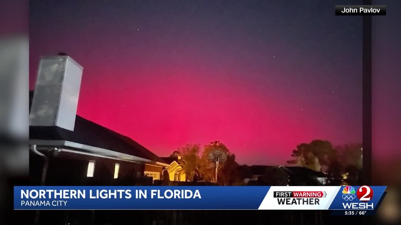Northern lights spotted in parts of Central Florida