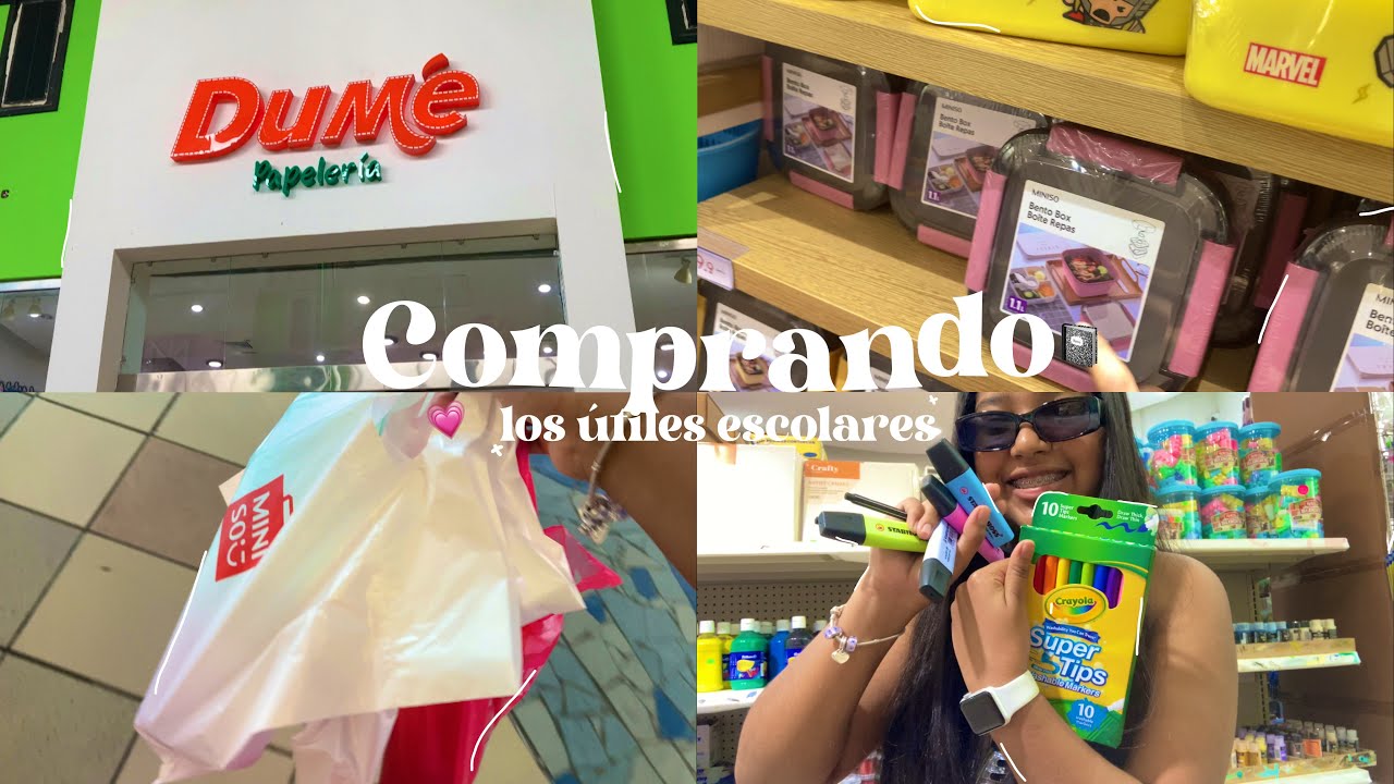 comprando los útiles escolares- vlog💗