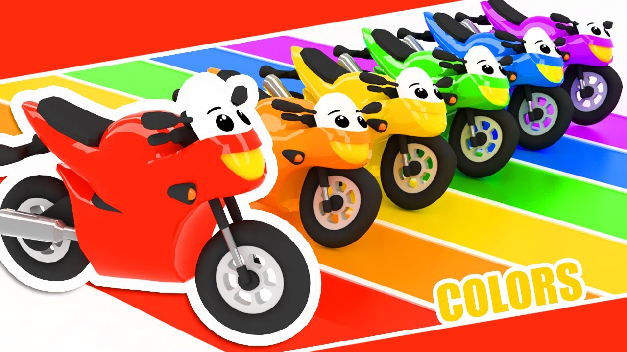 What color is this Motorbike? | Learn the colors with Titounis