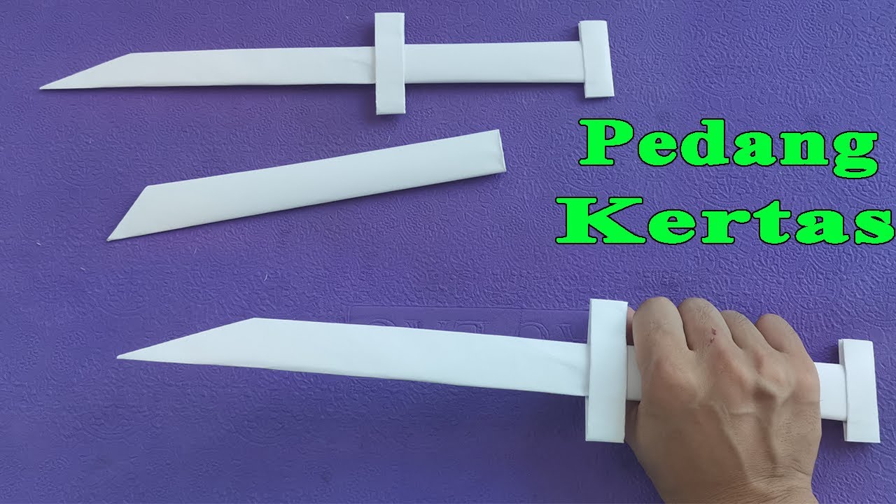Pedang kertas | Cara buat pedang kertas | Cara membuat Origami pedang
