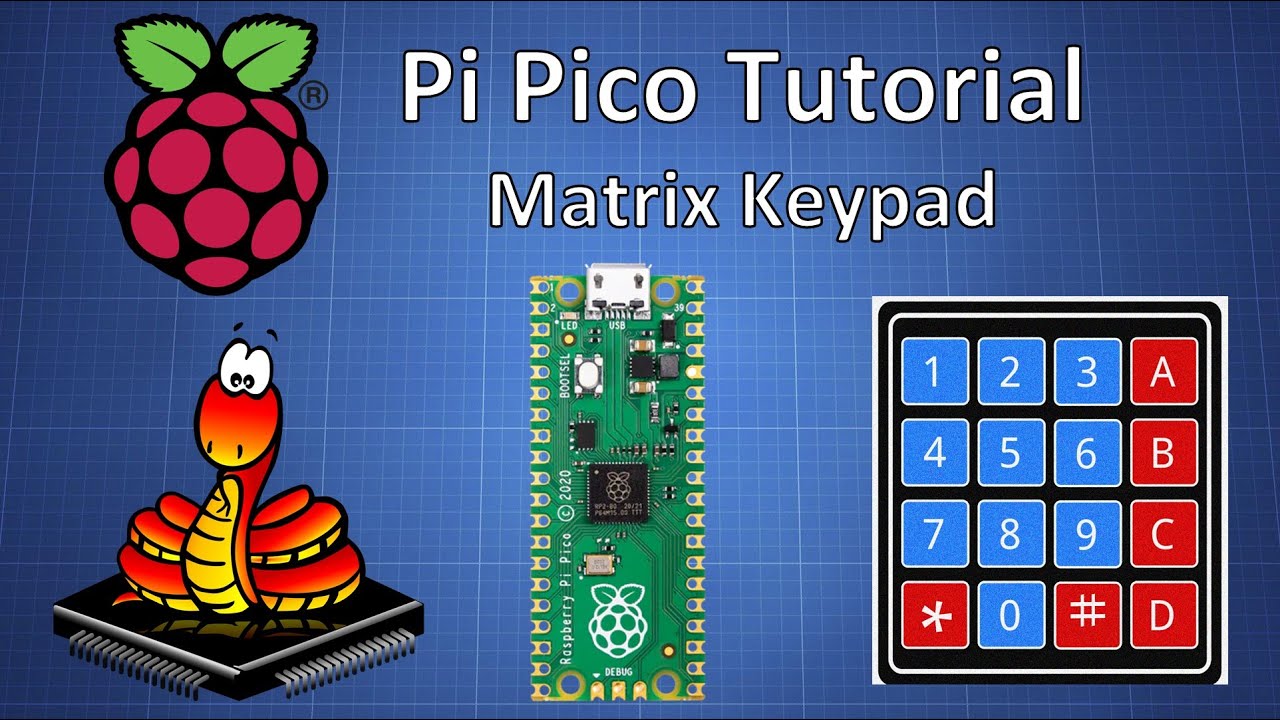 Учебное пособие по Raspberry Pi Pico — матричная клавиатура 4x4 — MicroPython