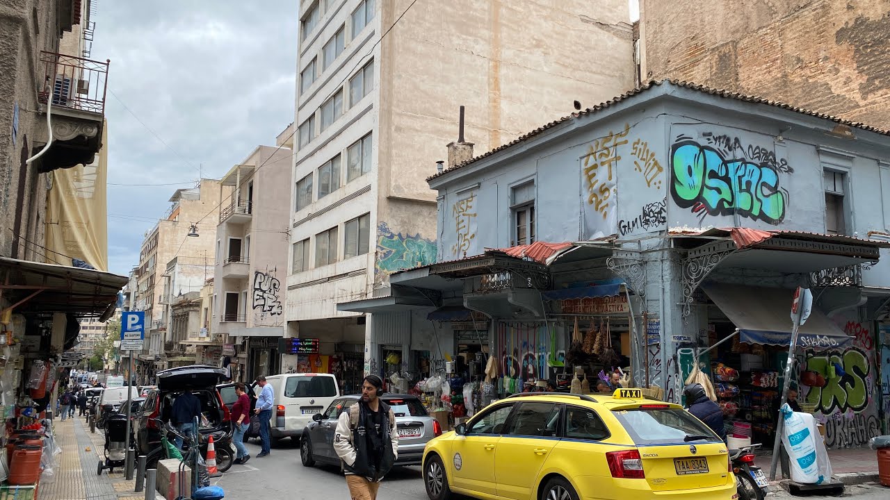 The Dimotiki Agora and Kolonos District in Central Athens