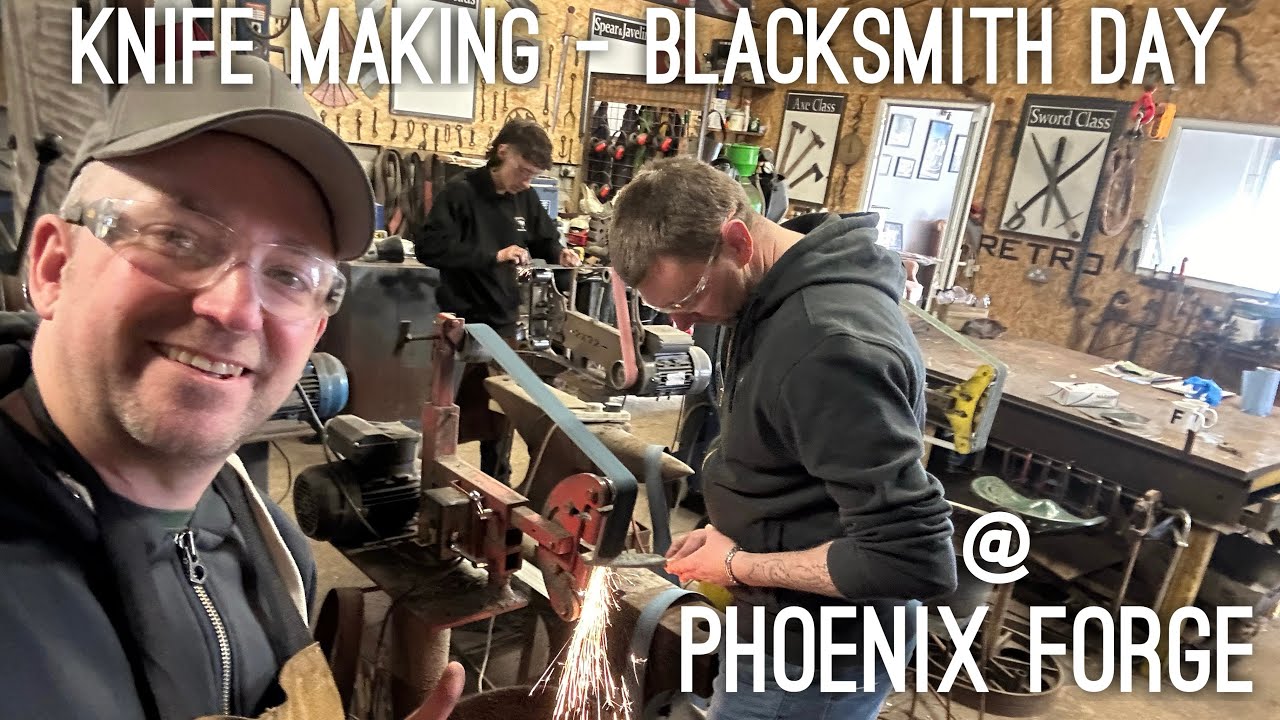 Making Our Own Bushcraft Knives - Phoenix Forge - Blacksmith