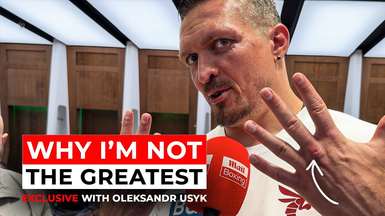 DRESSING ROOM interview with Oleksandr Usyk after his win over Daniel Dubois at Wembley Stadium