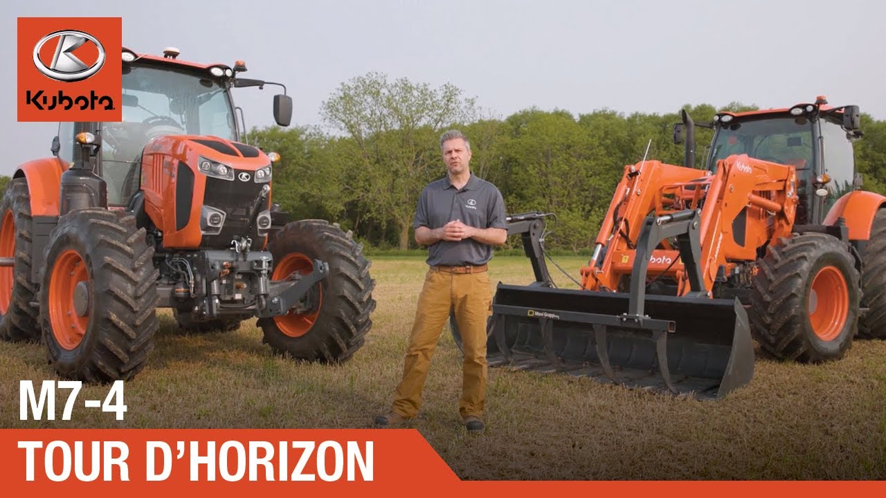 Présentation du tracteur Kubota M7-4 | Simplifier un travail difficile