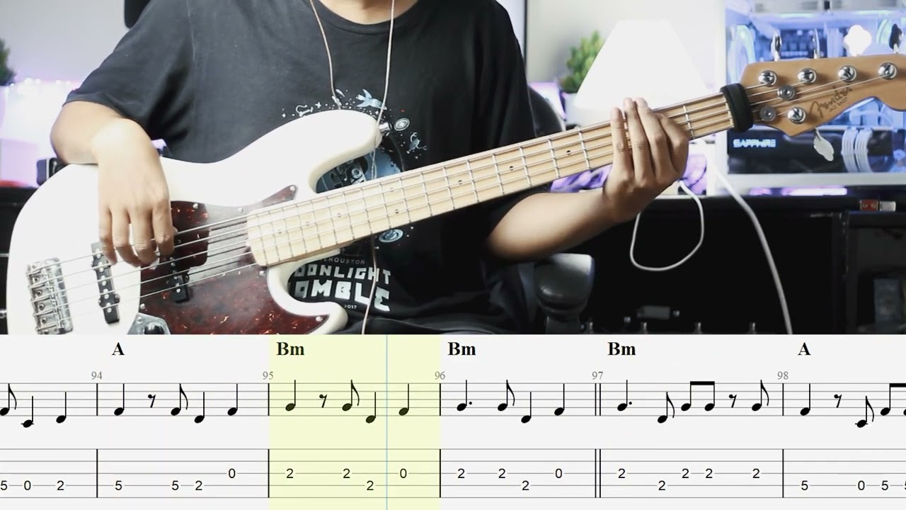 บ่โสดบ่อนุญาตให้จีบ - ปลาย กนกพร | BASS COVER | Note + Tap By Koon Non